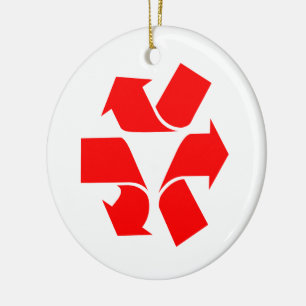 Décoration En Céramique Annuler le recyclage du symbole