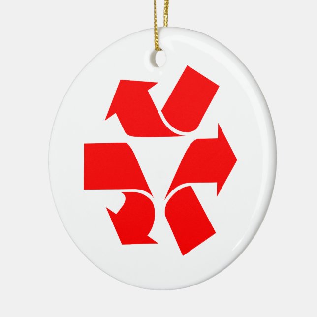 Décoration En Céramique Annuler le recyclage du symbole (Gauche)