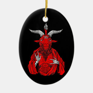 Décoration En Céramique Antéchrist Goat Satan Baphomet