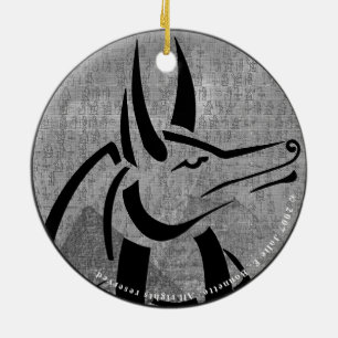 Décoration En Céramique Anubis Premium Round
