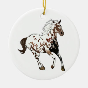 Décoration En Céramique Appaloosa Horse