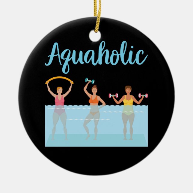Décoration En Céramique Aquaholic de l'eau (Devant)