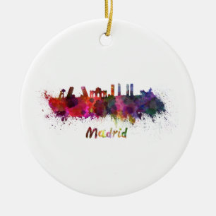Décoration En Céramique Aquarelle de Madrid