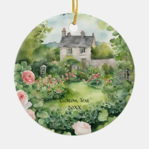 Décoration En Céramique Aquarelle esthétique sur mesure Irish Village Cott