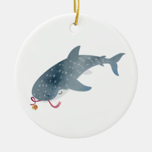 Décoration En Céramique Aquarelle Requin
