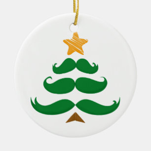 Décoration En Céramique Arbre à Moustache Verte