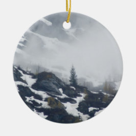 Décoration En Céramique Arbre dans la brume