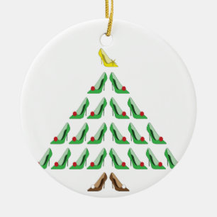 Décoration En Céramique Arbre de chaussures de Noël