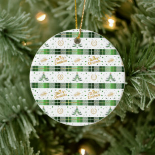 Décoration En Céramique Arbre de Noël de l'avocat - Scales de justice