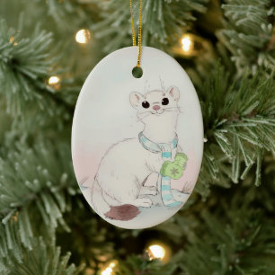 Décoration En Céramique Arbre de Noël de l'hiver