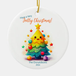 Décoration En Céramique Arbre de Noël fun