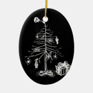 Décoration En Céramique Arbre de Noël gothique