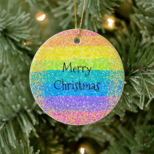 Décoration En Céramique Arbre de Noël Rainbow