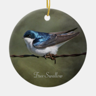 Décoration En Céramique Arbre Swallow Round