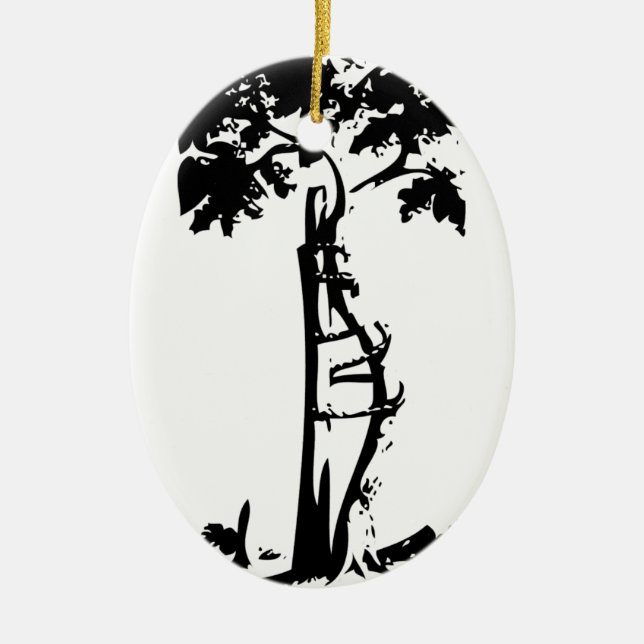 Décoration En Céramique Arbre tordu orthopédien (Devant)