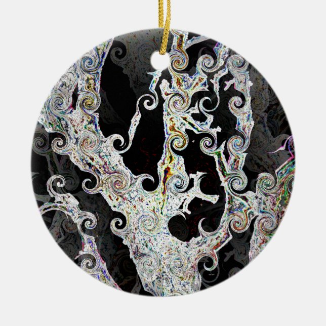 DÉCORATION EN CÉRAMIQUE ARBRES (Devant)