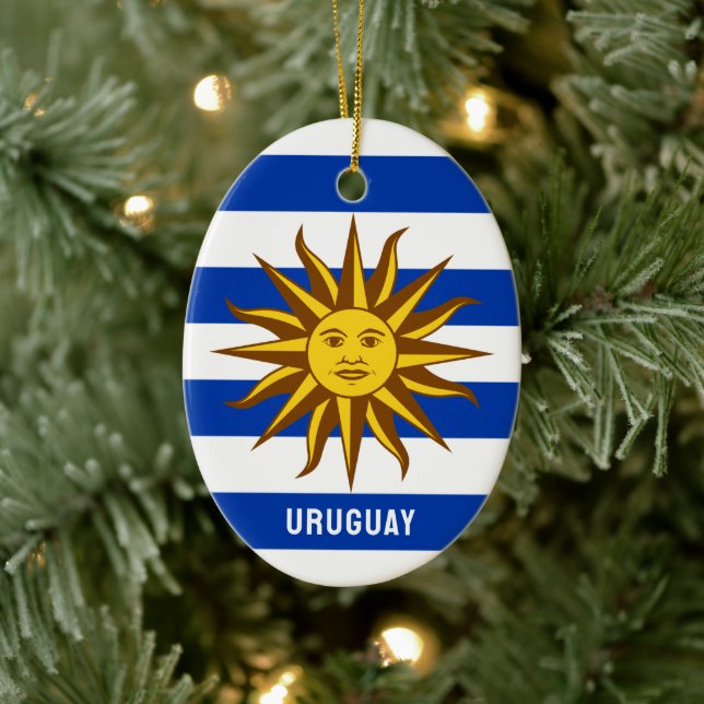 Décoration En Céramique Armoiries de l'Uruguay (Arbre)