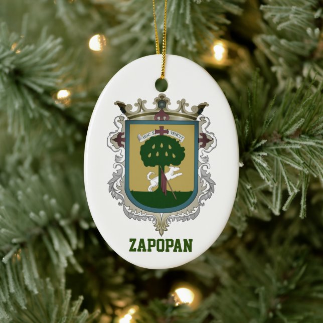 Décoration En Céramique Armoiries de Zapopan - Mexique (Arbre)
