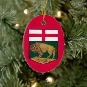 Décoration En Céramique Armoiries du Manitoba - CANADA