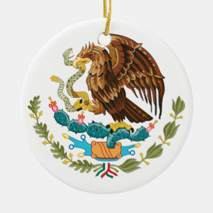 Décoration En Céramique Armoiries du Mexique