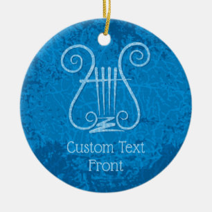 Décoration En Céramique Arrière - plan Blue Lyre