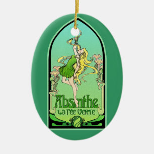 Décoration En Céramique Art Nouveau d'absinthe