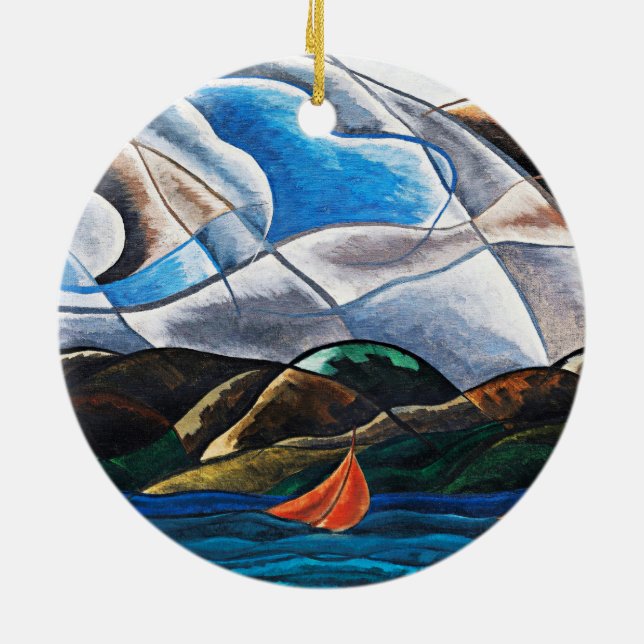 Décoration En Céramique Arthur Dove, Nuages et Eau (Dos)
