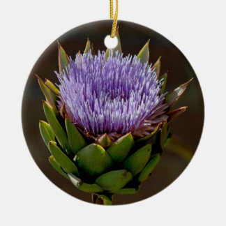 Décoration En Céramique Artichaut, Cynara Cardunculus, en fleur