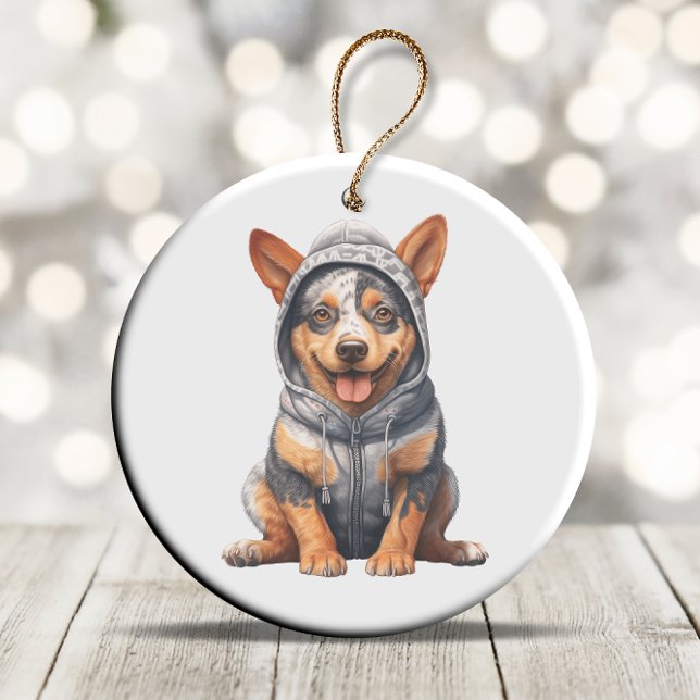 Décoration En Céramique Artiste de chien de bétail australien (Créateur téléchargé)