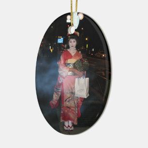 Décoration En Céramique Asakusa Geisha Neo Tokyo