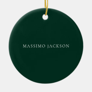 Décoration En Céramique Aspect minimaliste vert foncé moderne