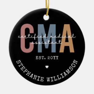 Décoration En Céramique Assistant Médicale certifié CMA personnalisé