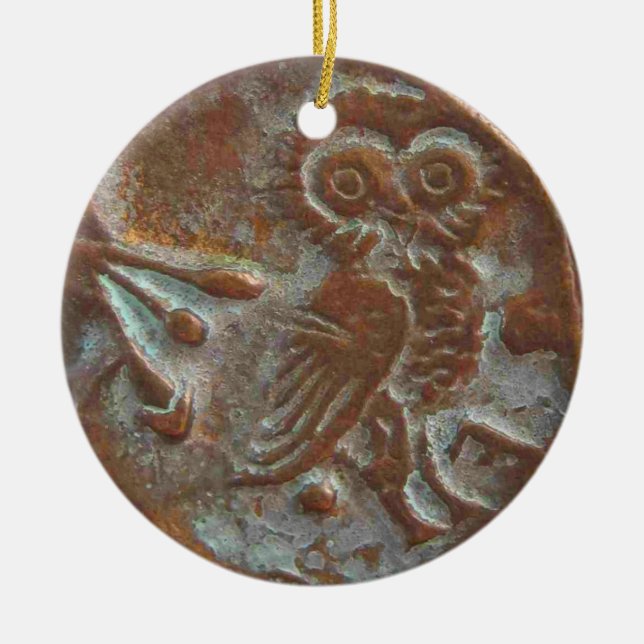 Décoration En Céramique Athens Owl (Devant)