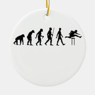 Décoration En Céramique Athlétisme Tees.png de ~ d'évolution d'obstacles