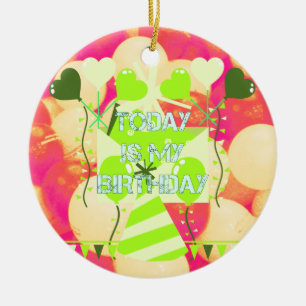 Décoration En Céramique Aujourd'hui est mon anniversaire