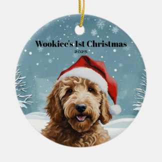 Décoration En Céramique Australian Labradoodle Holiday