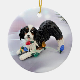 Décoration En Céramique Australian Shepherd Tricolor noir et tan