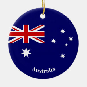 Décoration En Céramique Australie Drapeau
