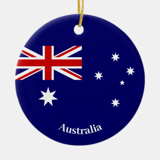 Décoration En Céramique Australie Drapeau (Devant)