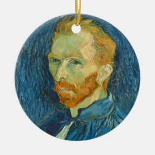 Décoration En Céramique Autoportrait de Vincent van Gogh  , 1889