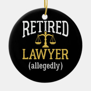 Décoration En Céramique Avocat À La Retraite