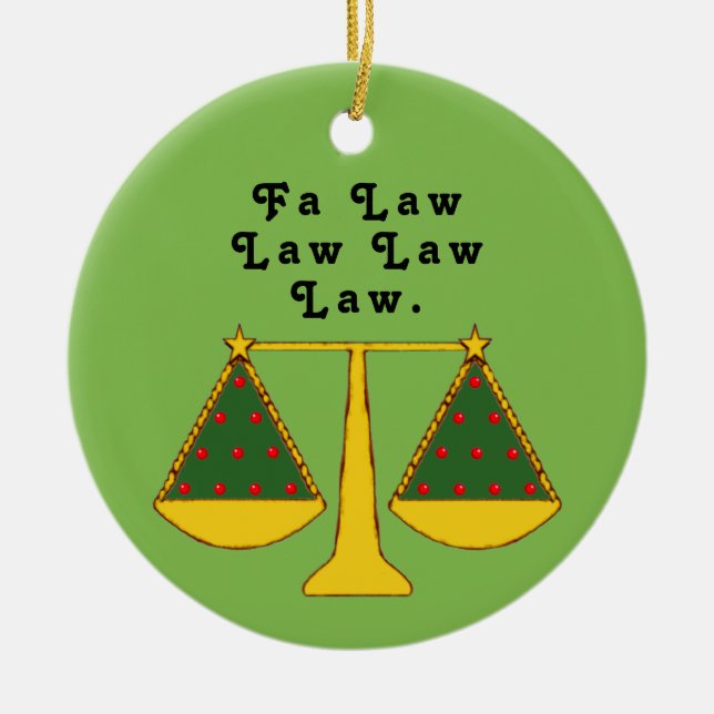 Décoration En Céramique Avocat personnalisé Keepsaké (Devant)