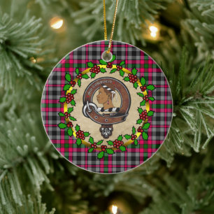 Décoration En Céramique Badge du clan Borthwick et Noël personnalisé Tarta