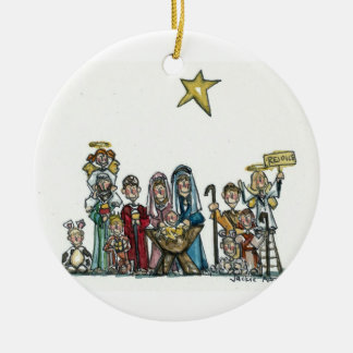 Décoration En Céramique badine la scène de nativité