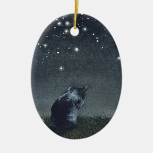 Décoration En Céramique "Bain de lune"