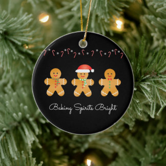 Décoration En Céramique Baking Spiritueux Bright Gingerbread Hommes
