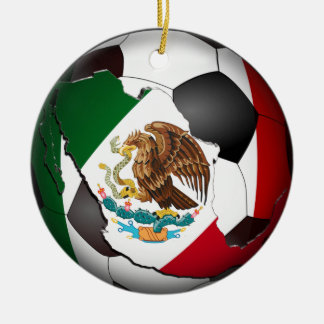 Décoration En Céramique Bal de football mexicain