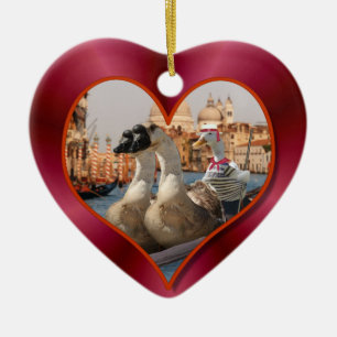 Décoration En Céramique Balade en gondole romantique avec Arrière - plan s