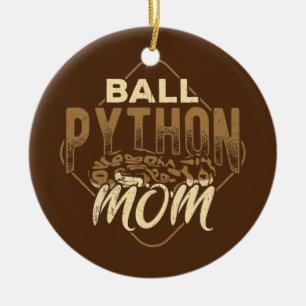 Décoration En Céramique Ball python maman reptile espèce serpent venimeux