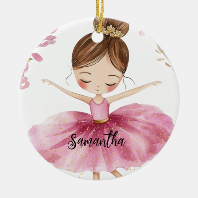 Décoration En Céramique Ballerina personnalisée (Devant)